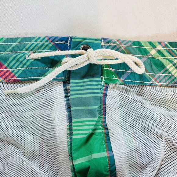 POLO Ralph Lauren Mens XXL Plaid Board Shorts Drawstring Mesh Lined Pockets - Picture 14 of 16